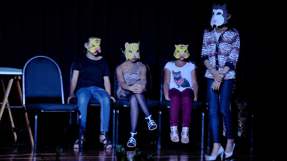 “O julgamento dos bichos” – espetáculo realizado no dia 15/7 durante a 1ª Mostra de Teatro – Dist/Shopping Park (foto: Marco Cavalcanti)