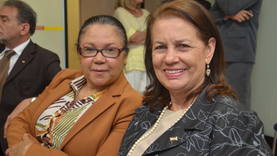 A cerimônia oficial de posse do novo reitor da UFU aconteceu nesta terça (27/12), no Ministério da Educação. (Foto: Milton Santos)