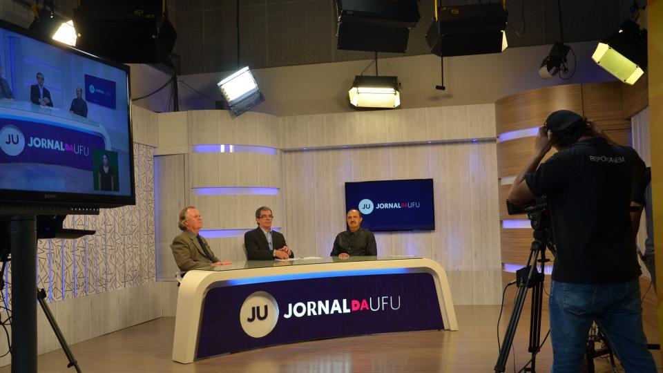 Novo telejornal da UFU (Foto: Milton Santos)