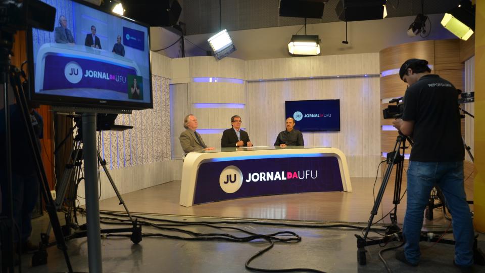 Novo telejornal da UFU (Foto: Milton Santos)