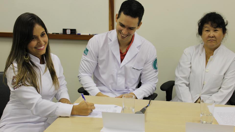 A colação de grau da 73ª turma de Odontologia da UFU foi realizada na manhã de sexta-feira, 29 de janeiro, no bloco 4L, Campus Umuarama.