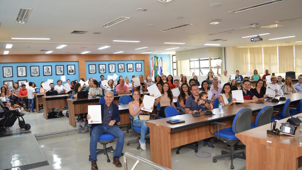 Cerimônia de Posse dos novos servidores da UFU (Milton Santos)