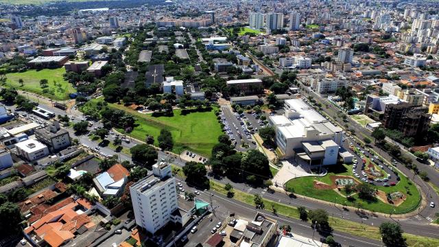 Vista aérea do Campus Santa Mônica
