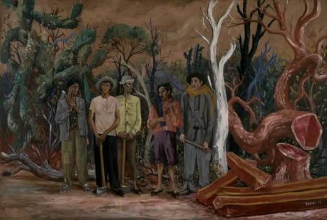 (Quadro “Los Hacheros”, 1953, de Antônio Berni)