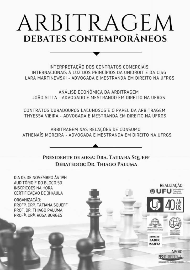 Curso gratuito de xadrez na UFU