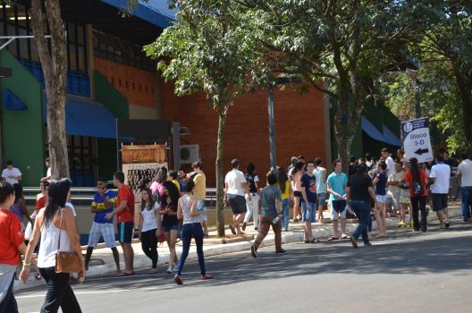 Vestibulandos no Campus Santa Mônica