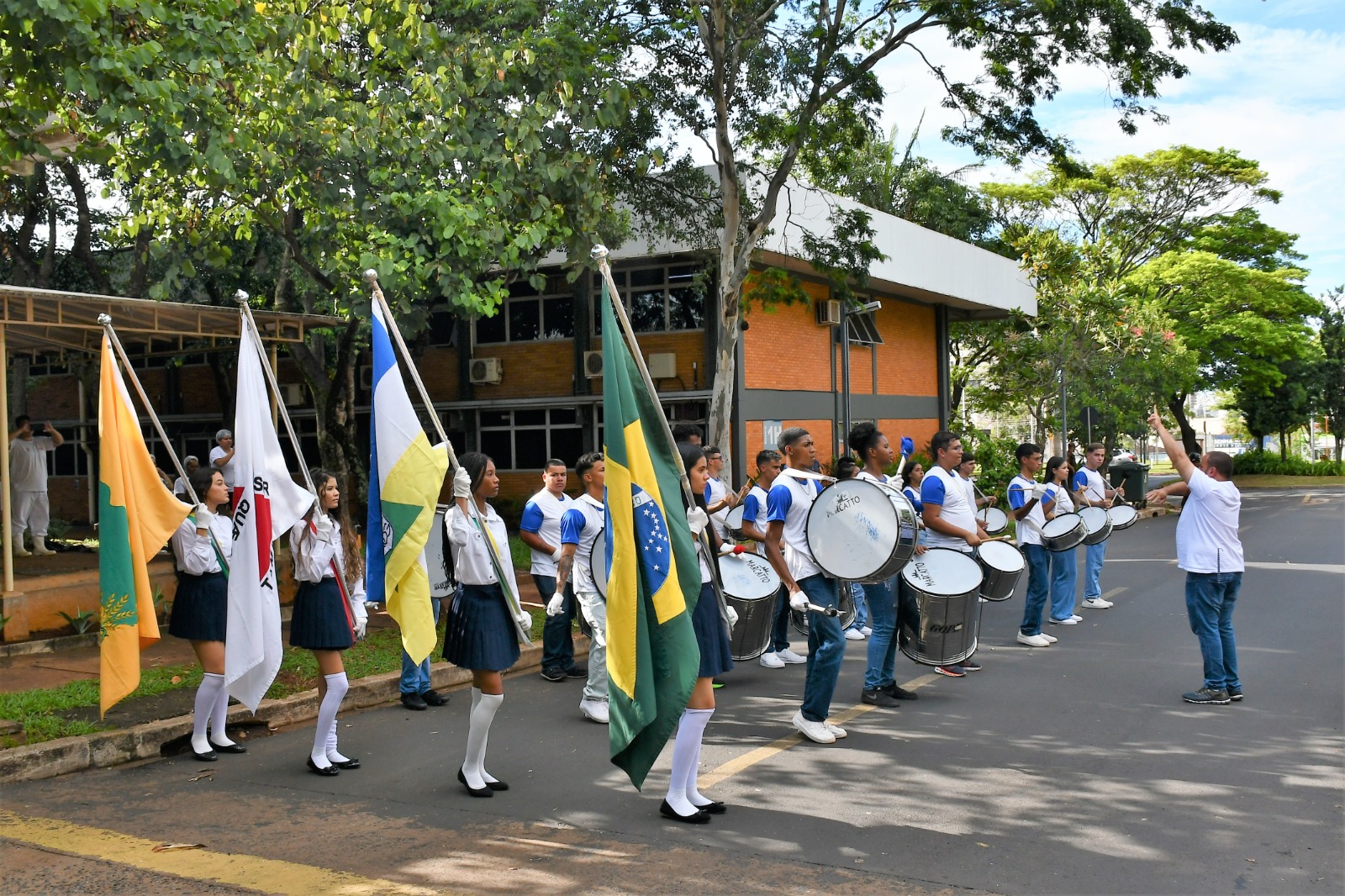 Fanfarra Cleonaldo Brasileiro de Alvarenga, da cidade de Campina Verde (Milton Santos)