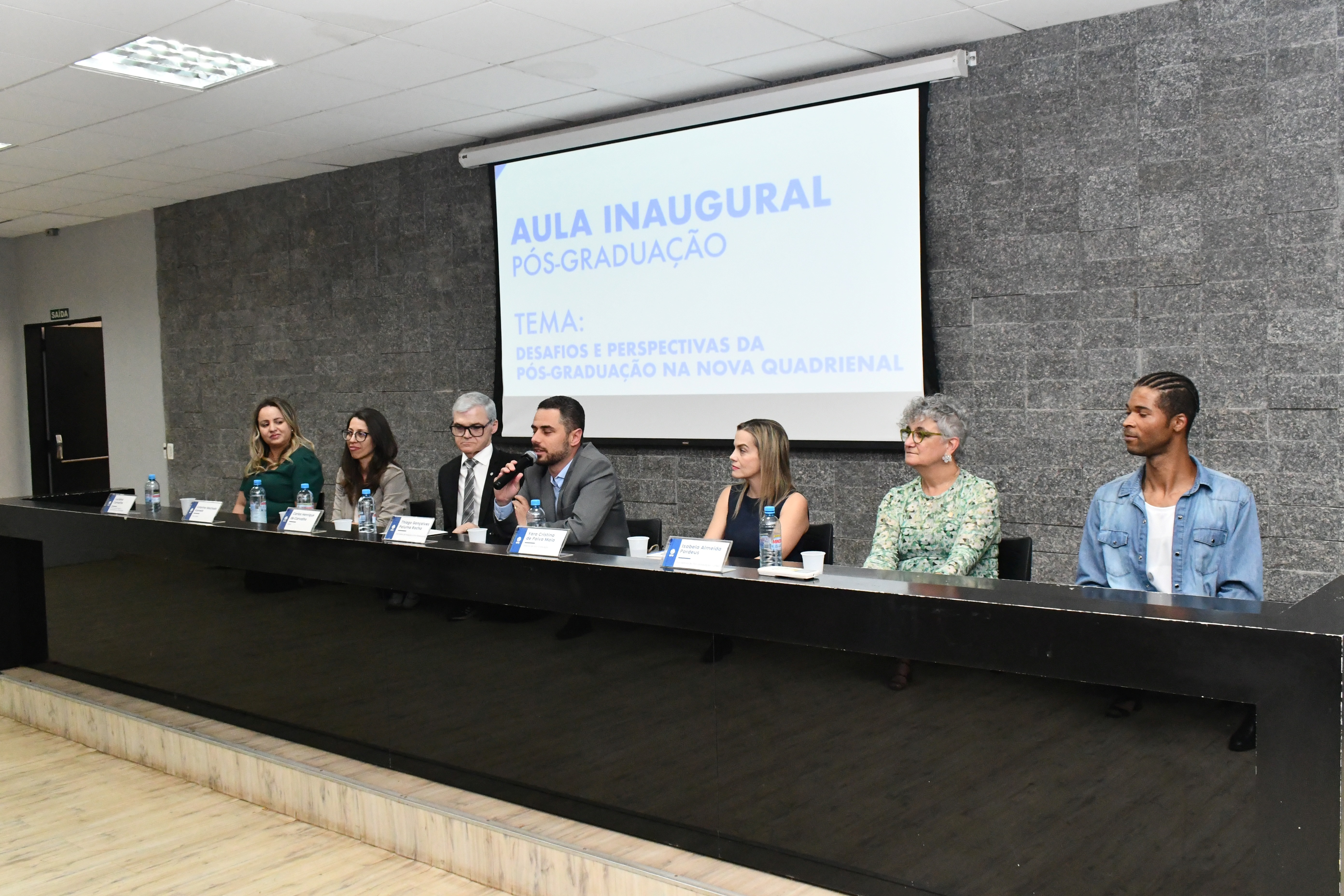 Aula inaugural da Pós-Graduação no semestre 2025/2 (Foto: Milton Santos)