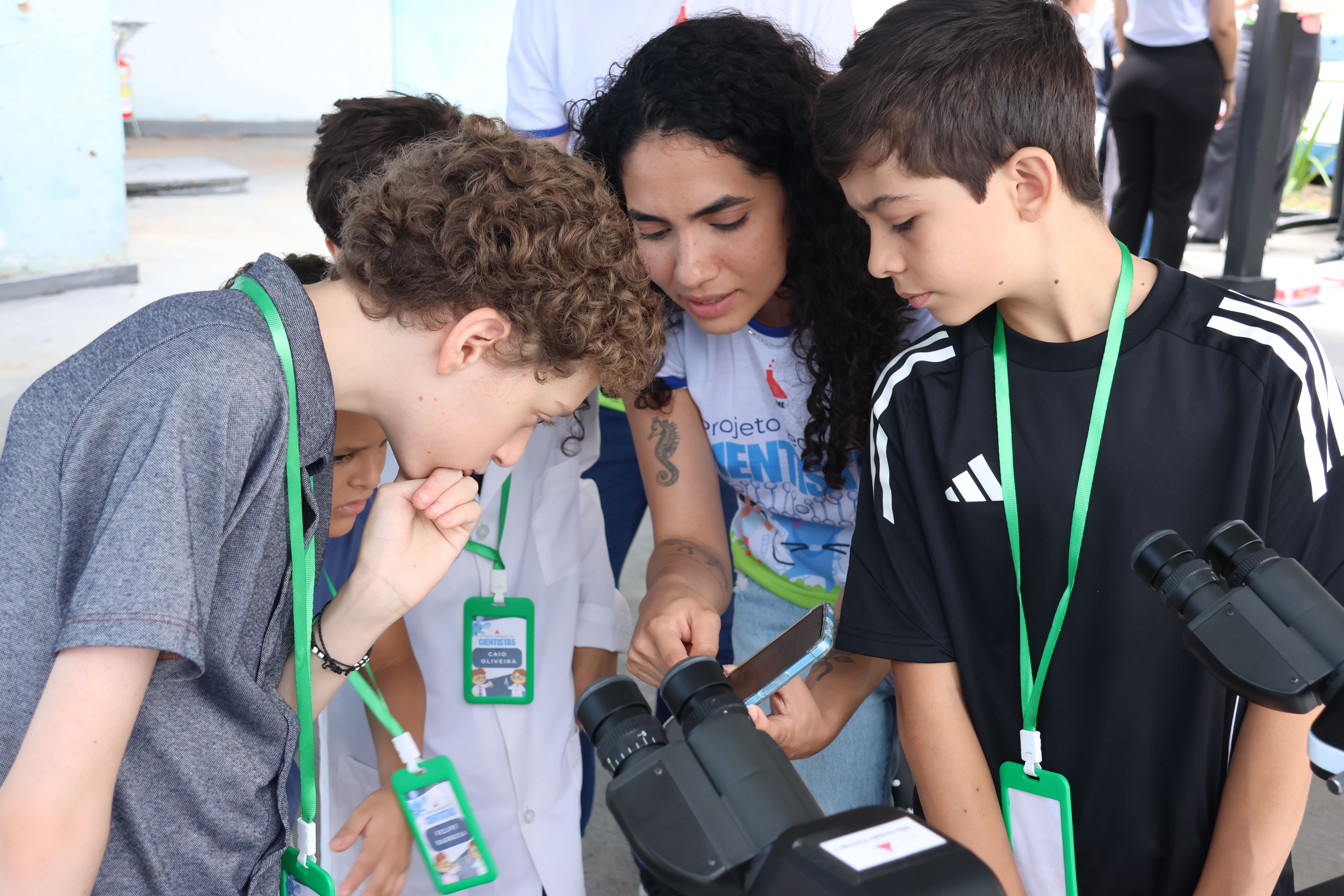 Visita das crianças