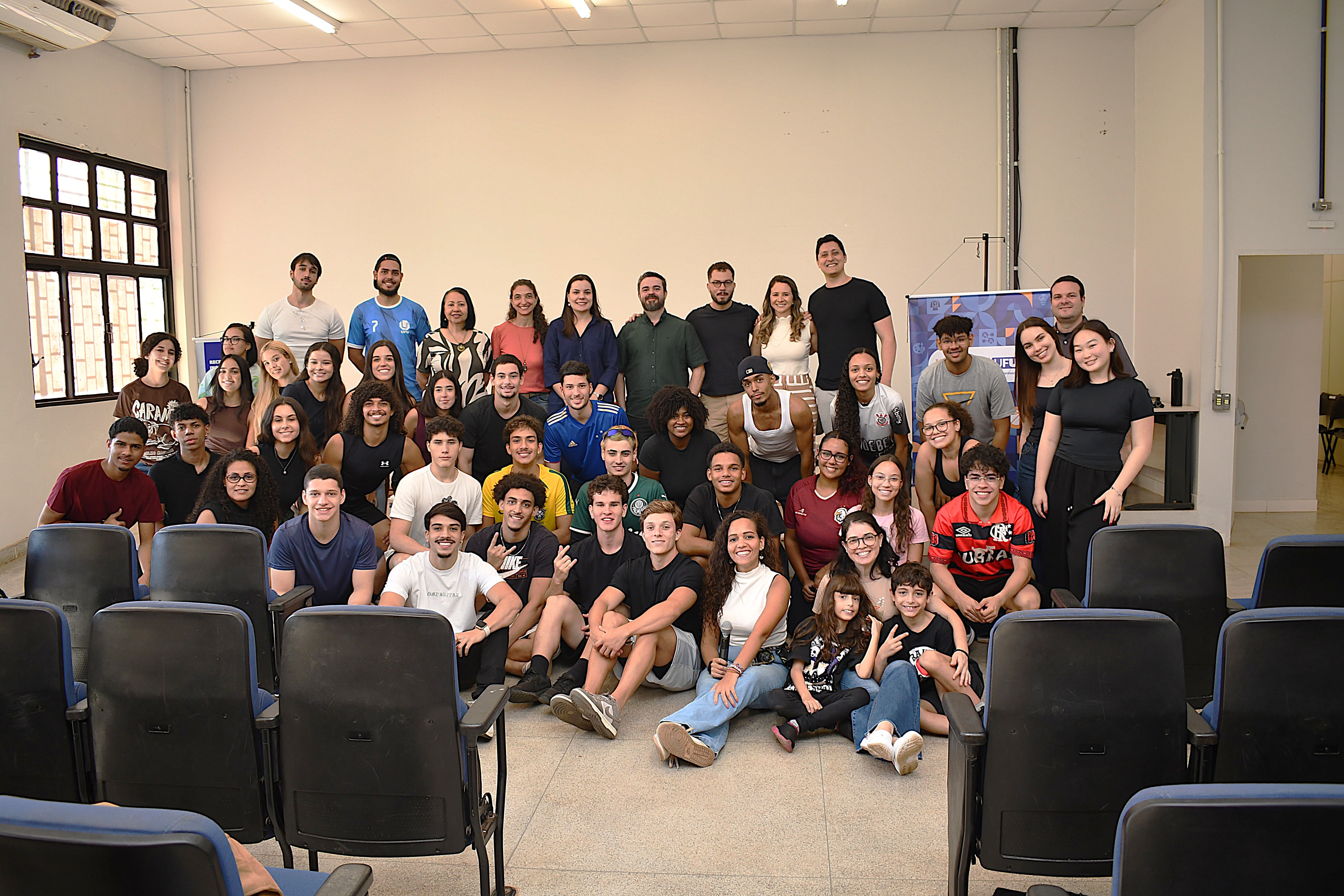 Participantes do vento reunidos