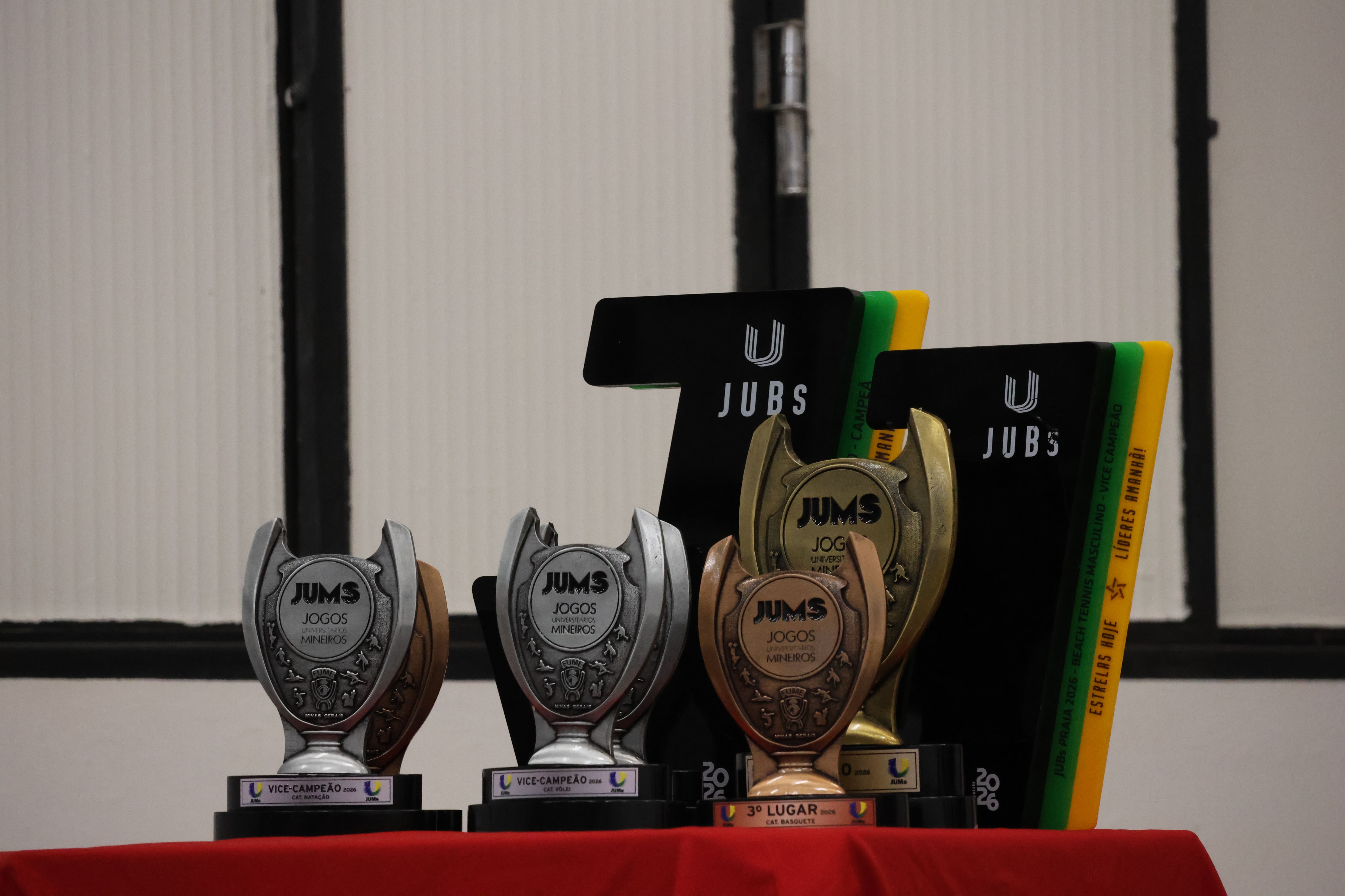Trofeús conquistados pela UFU no primeiro trimestre de 2026