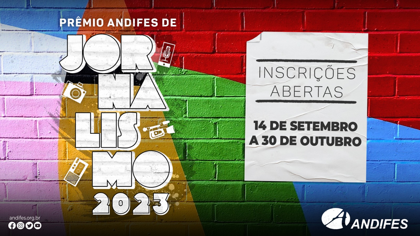 Prêmio Andifes de Jornalismo 2023 abre inscrições