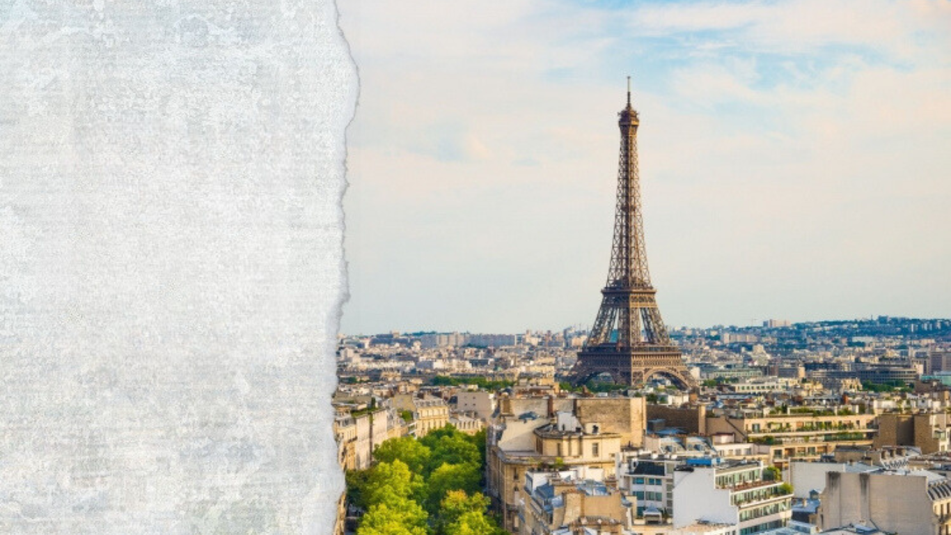 Imagem da cidade de Paris, com destaque para o Torre Eiffel