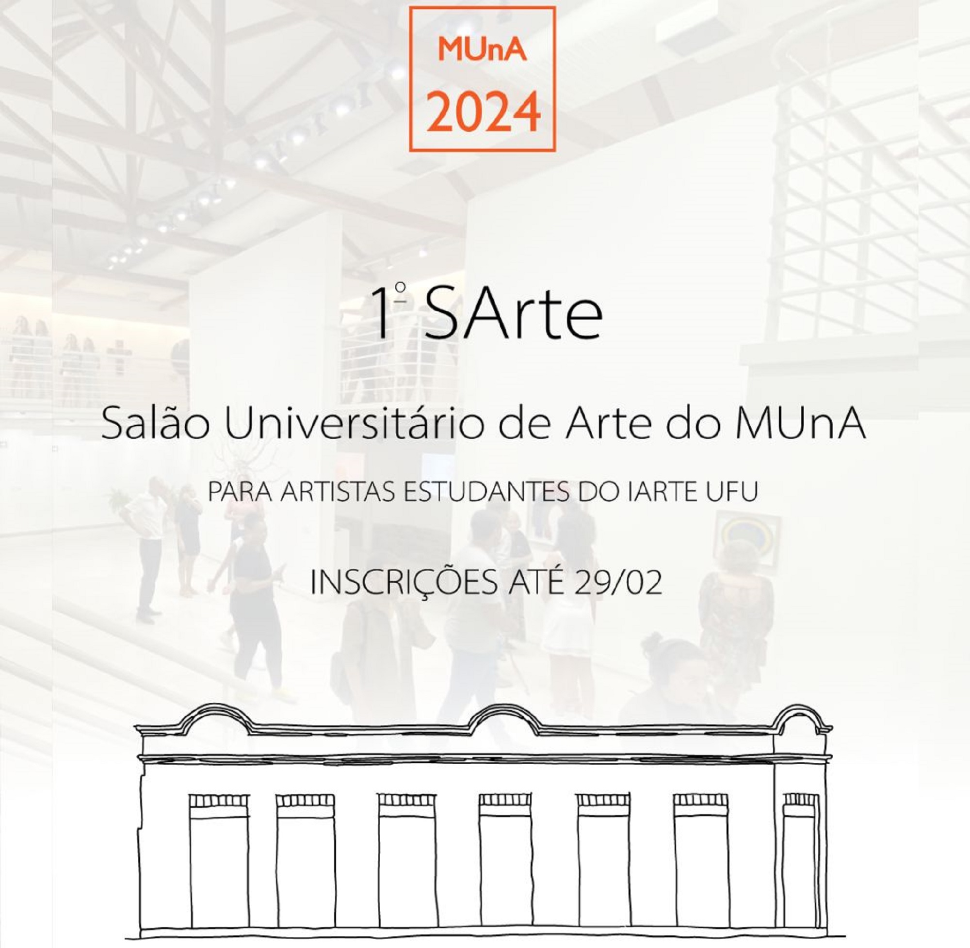 Cartaz de apresentação do Salão Universitário de Arte