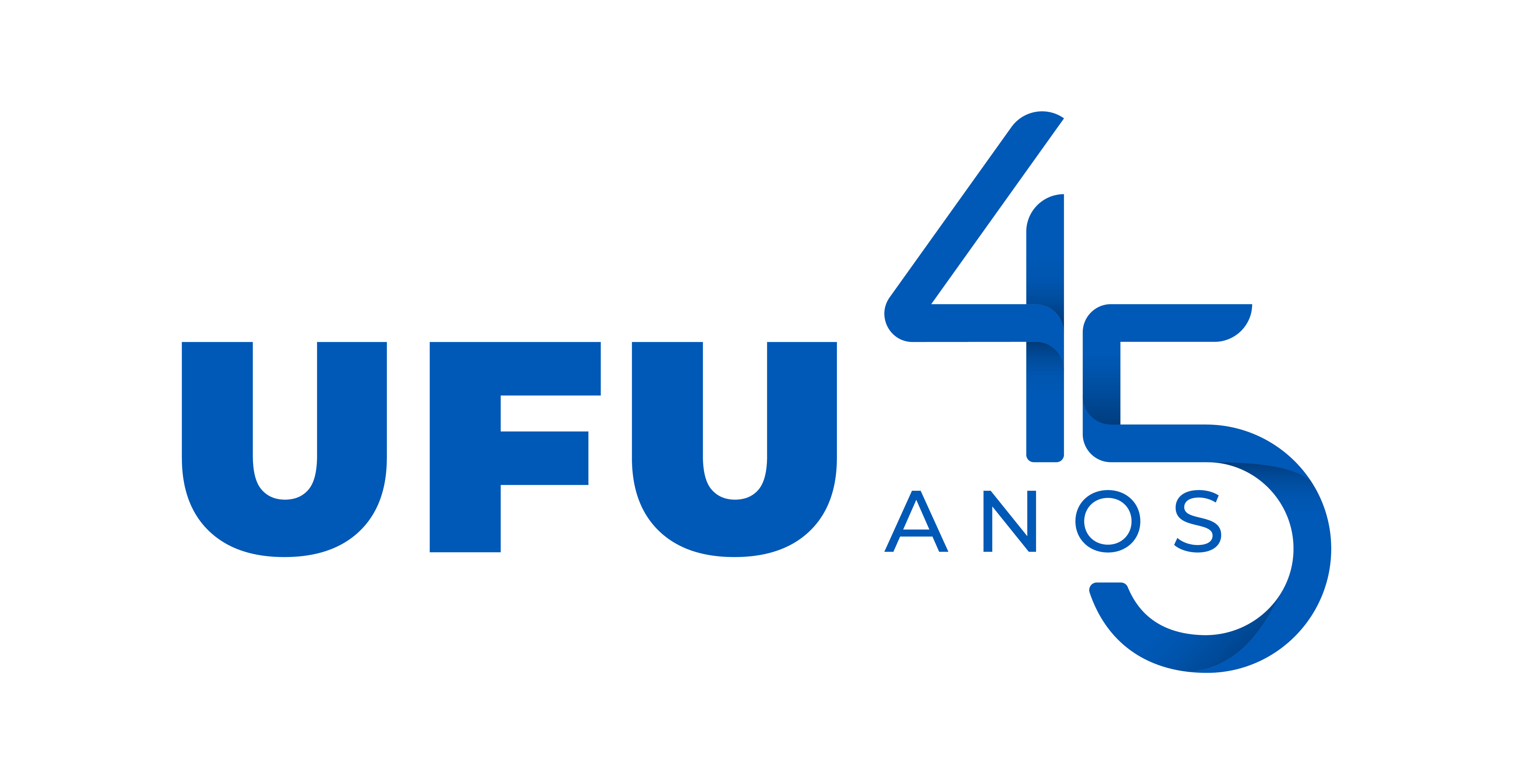 Logomarca comemorativa UFU 45 anos
