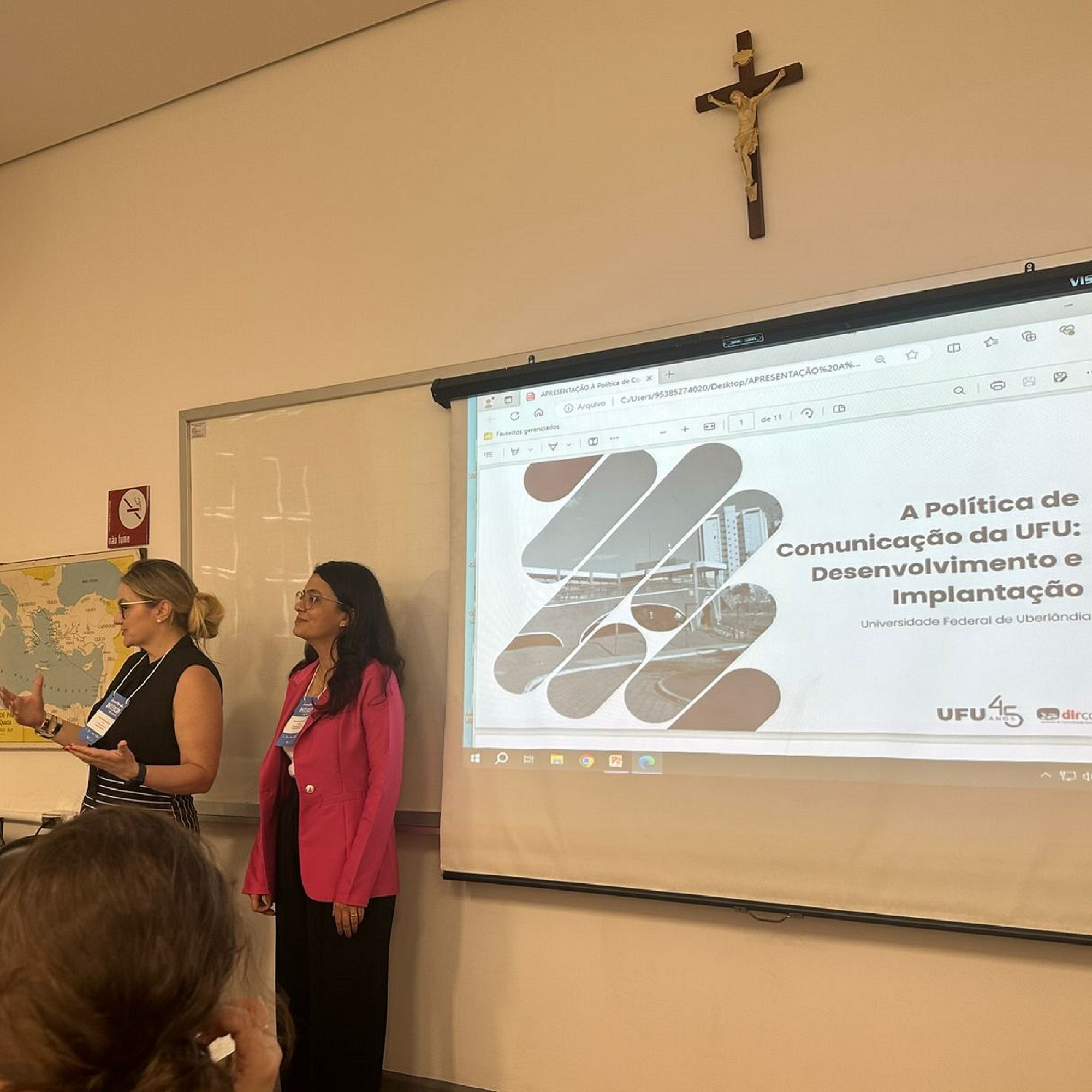 Apresentação de Renata Neiva e Diélen Borges, no Intercom 2023