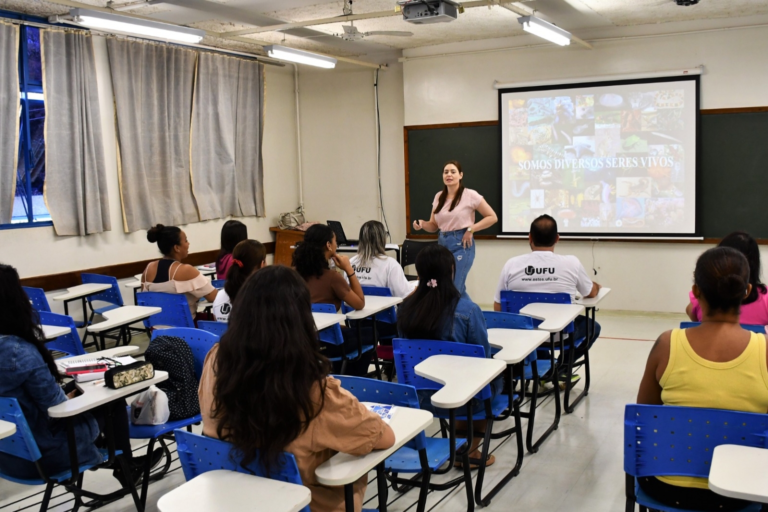 Aula do curso de Ciências Biológicas