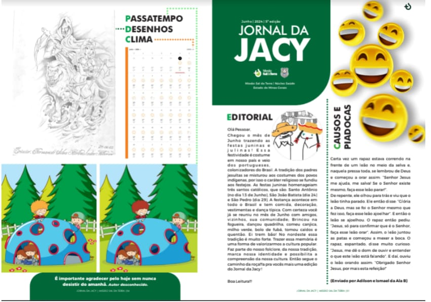 Página do jornal da Jacy