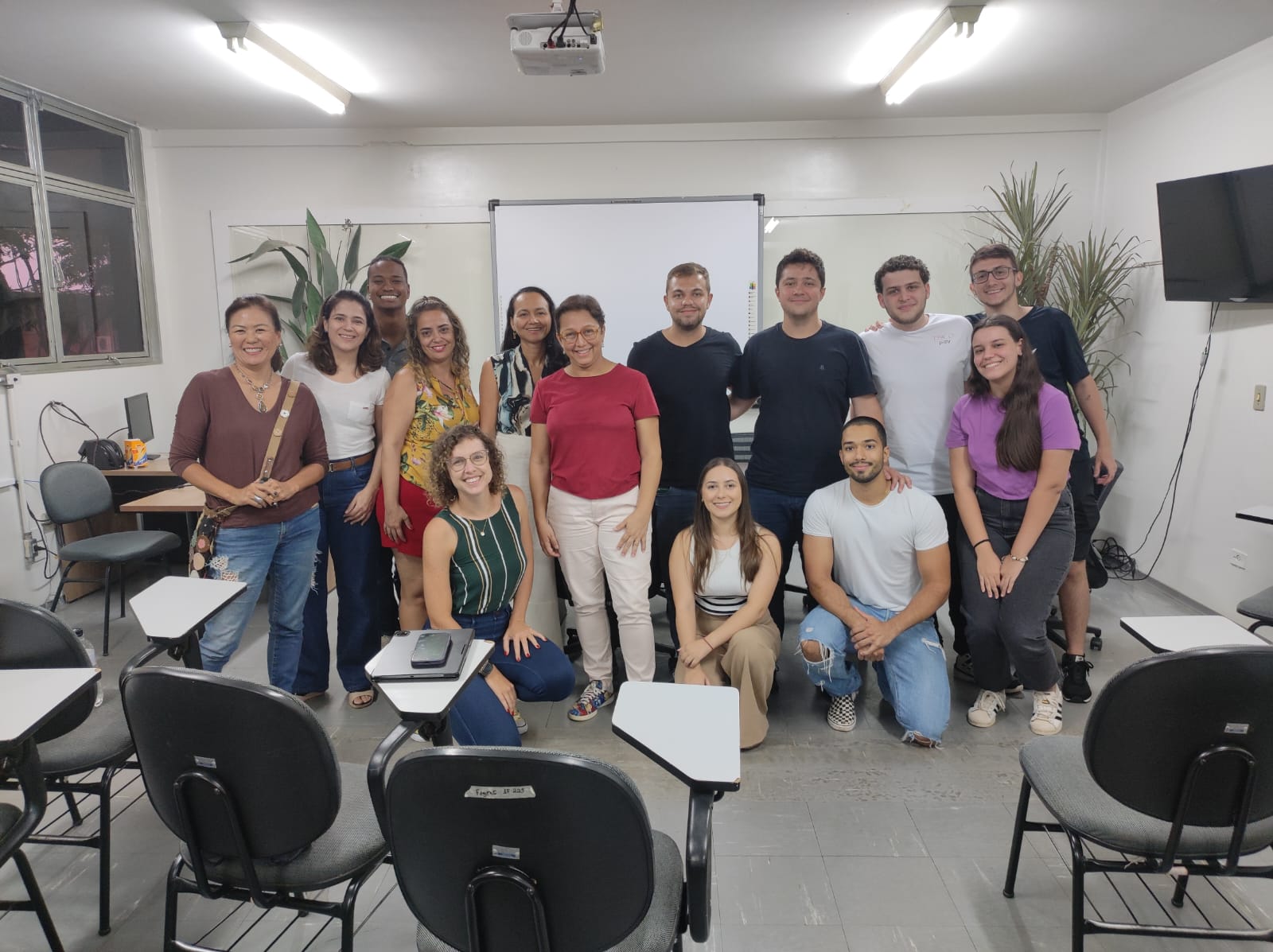 Grupo de Pesquisa na primeira reunião do projeto