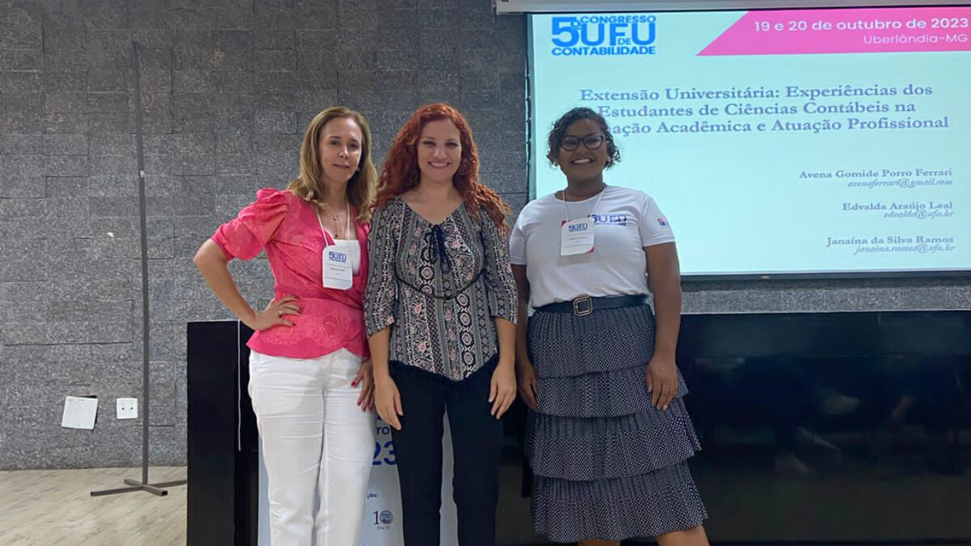 Pesquisadoras no congresso