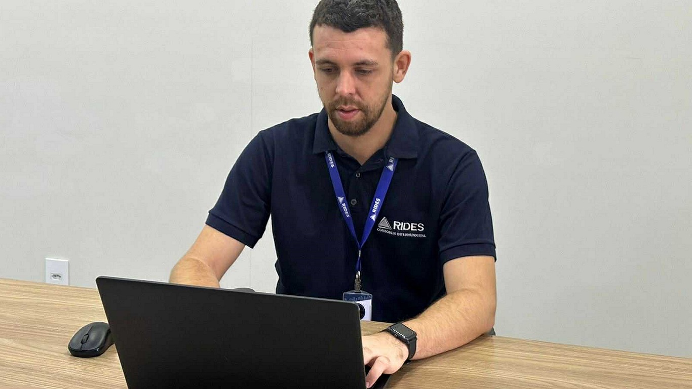 Kássio Henrique, em seu ambiente de trabalho