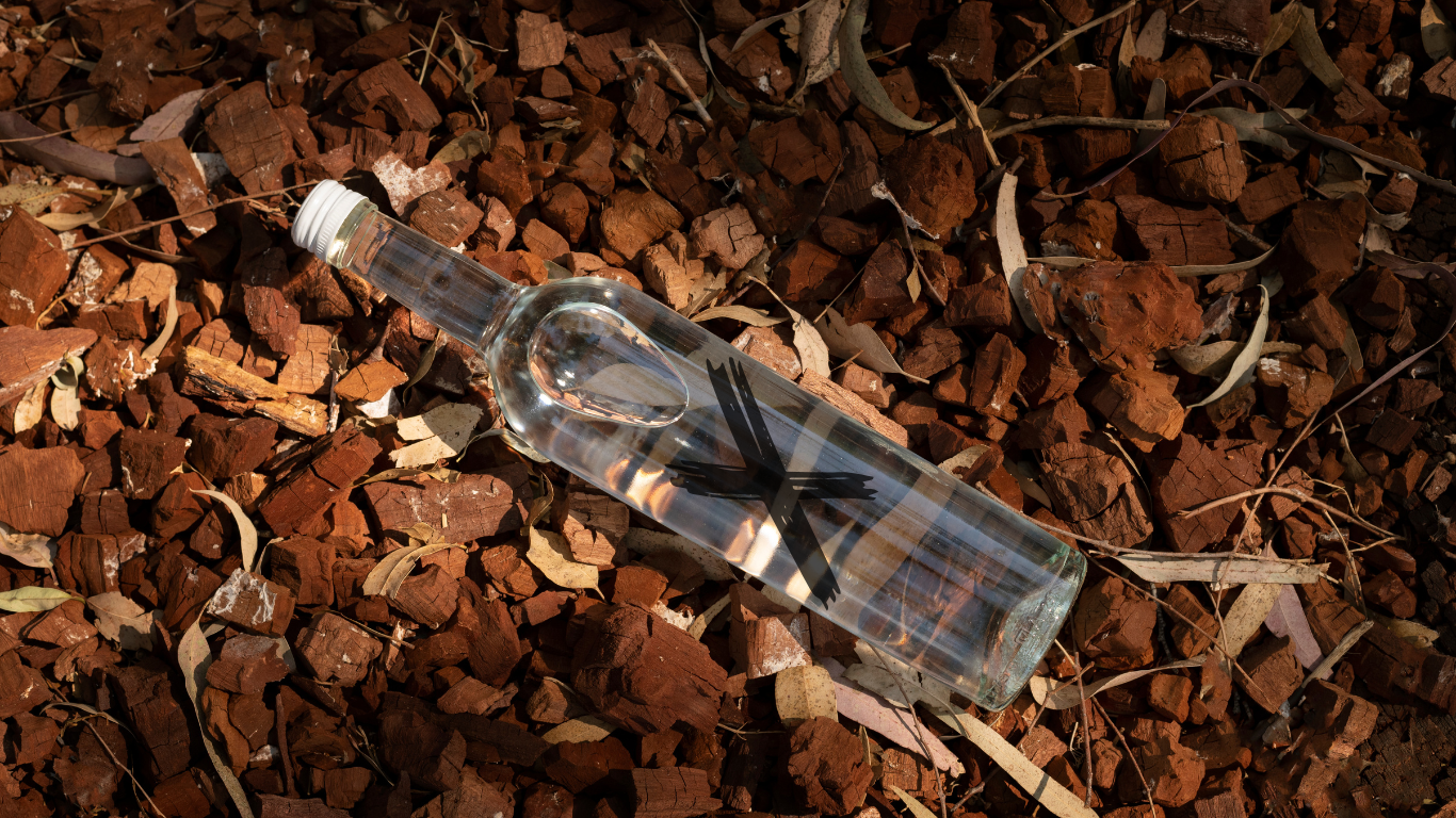 Garrafa de bebida vazia