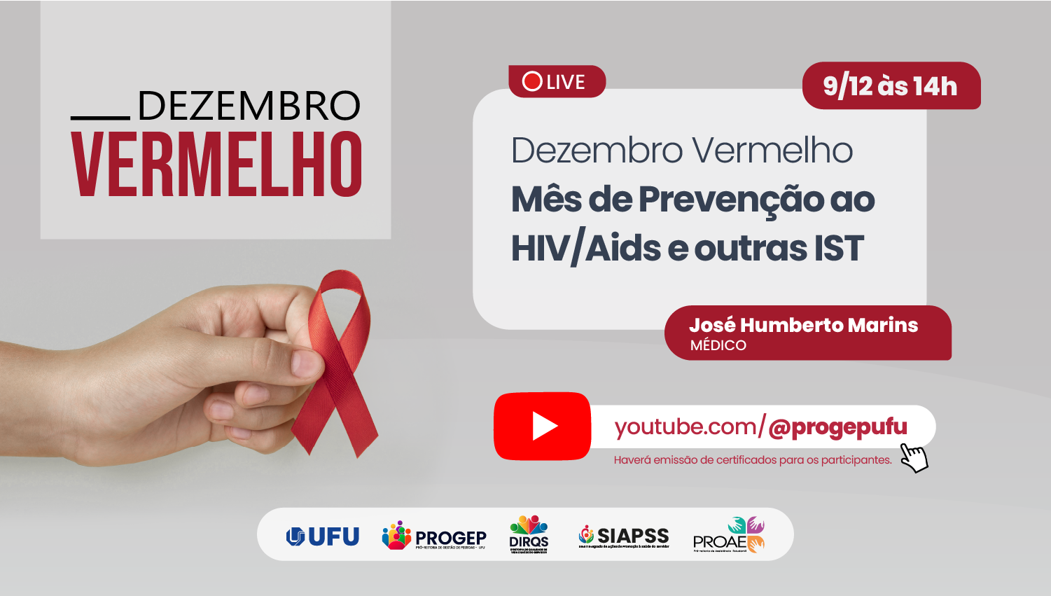Campanha de divulgação do Dezembro Vermelho