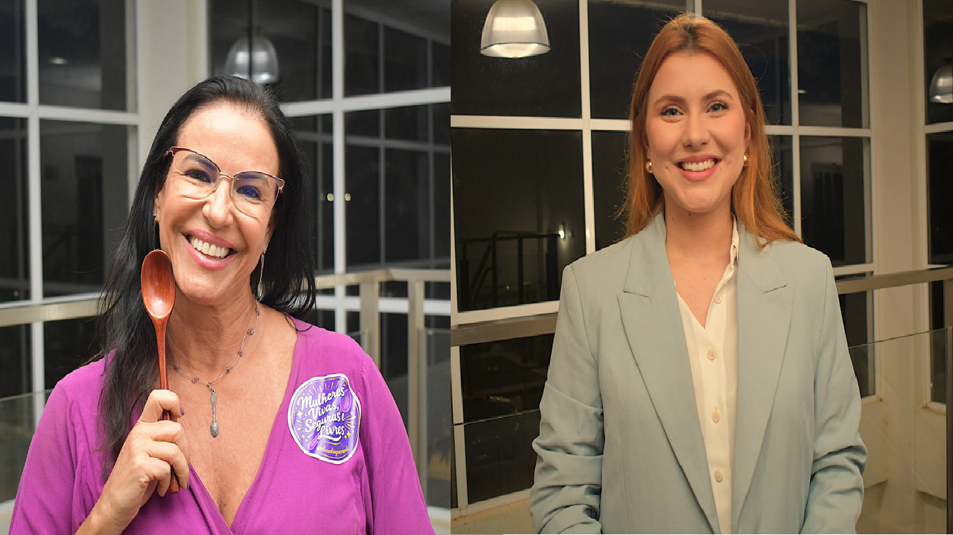 Claúdia Guerra e Isabela Borges abordaram a violência contra a mulher