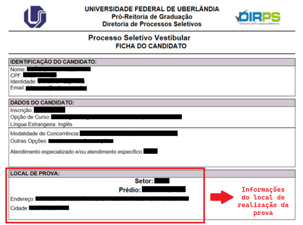 Imagem da Ficha do Candidato 
