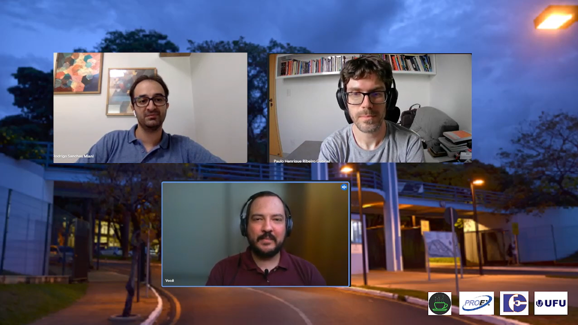 Captura de tela do primeiro episódio do podcast