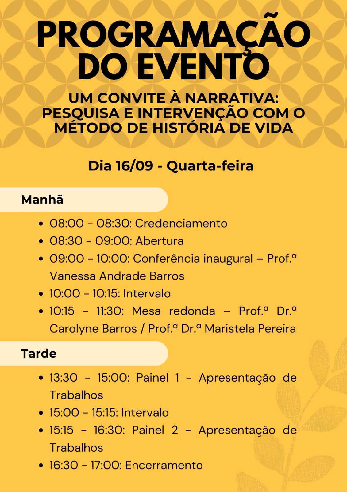 O evento é aberto a toda comunidade e acontece no bloco 4K do campus Umuarama/ Divulgação