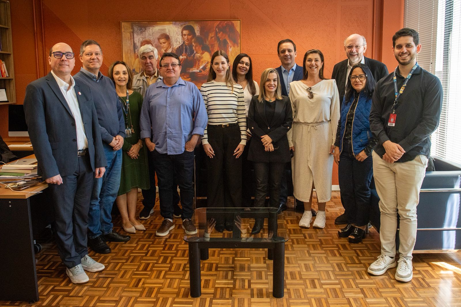 Em outubro de 2025, a PUCRS recebeu representantes das instituições associadas para discutir a submissão ao edital CAPES Global.Edu (Foto: Arquivo Yara Maia)