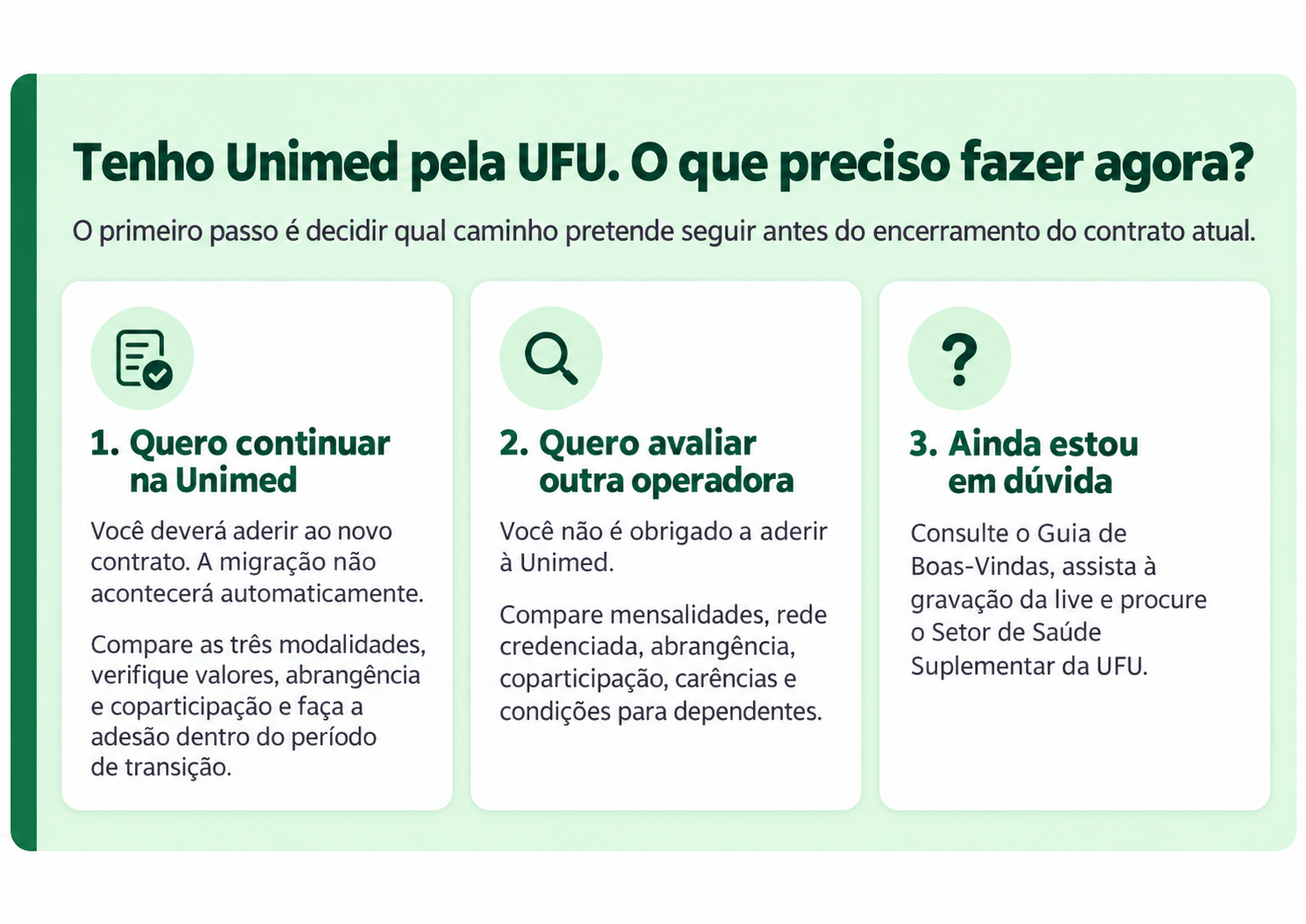 O que fazer agora plano de saude