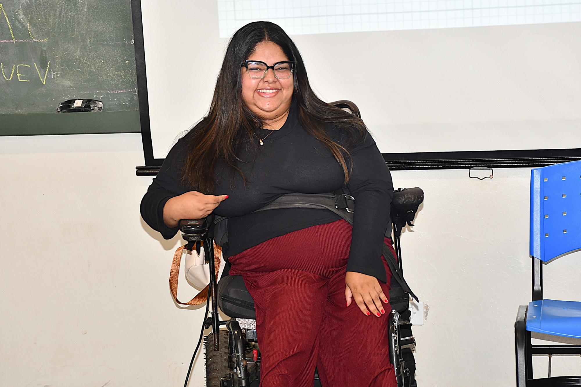 Aleska Trindade, doutoranda do Programa de Pós-graduação em História da UFU