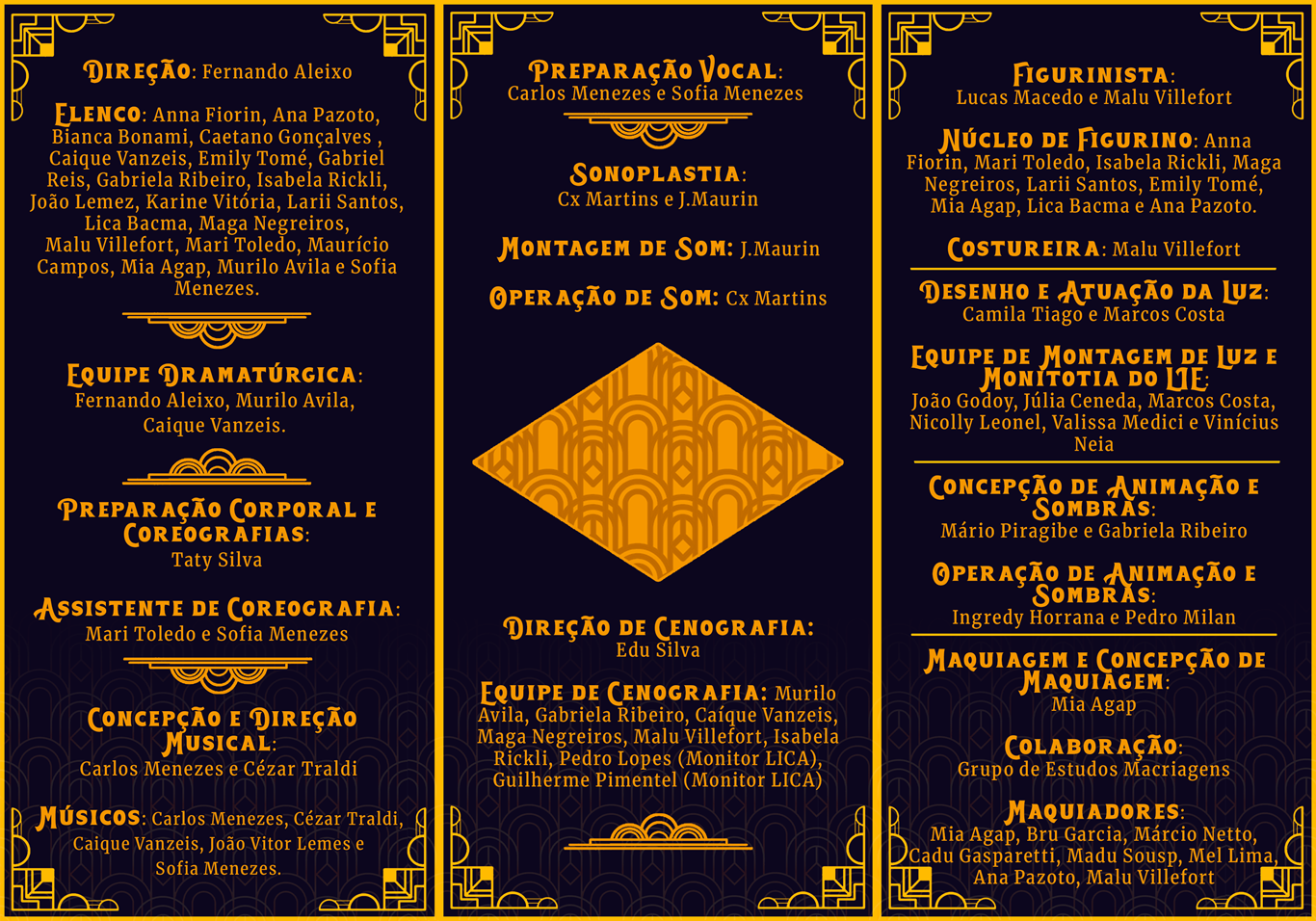 Flyer de divulgação - verso