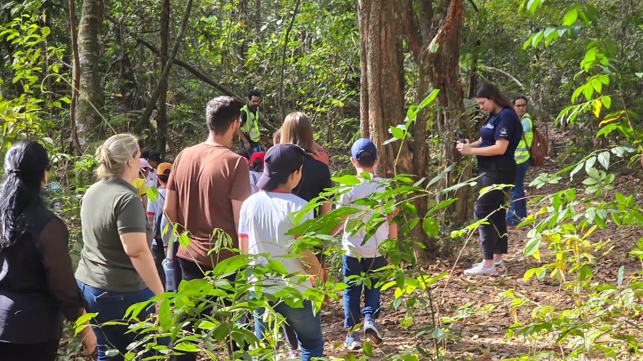 Registro da trilha ecológica "Um Pé no Parque"