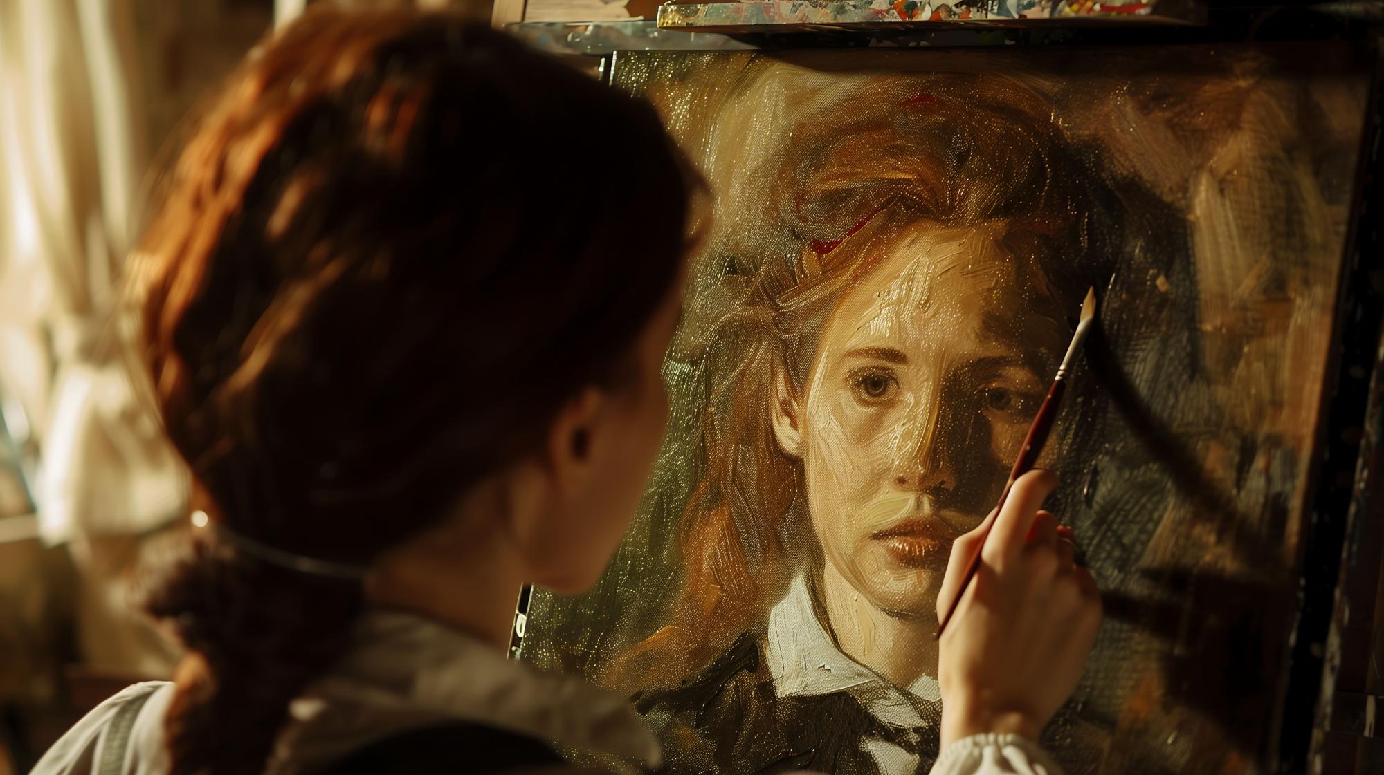 Mulher pintando