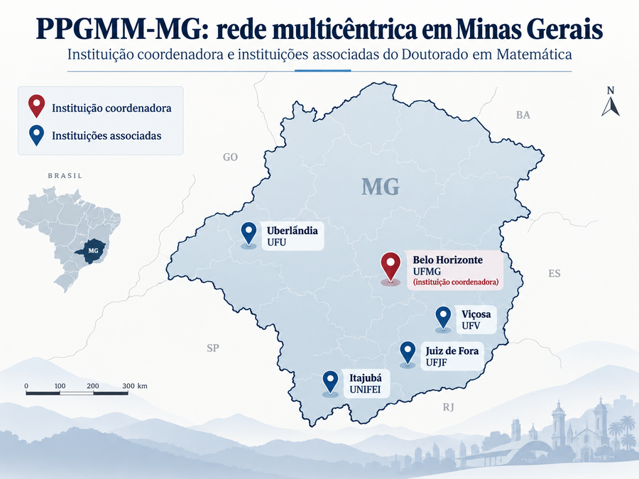 Mapa de vagas Doutorado de Matemática