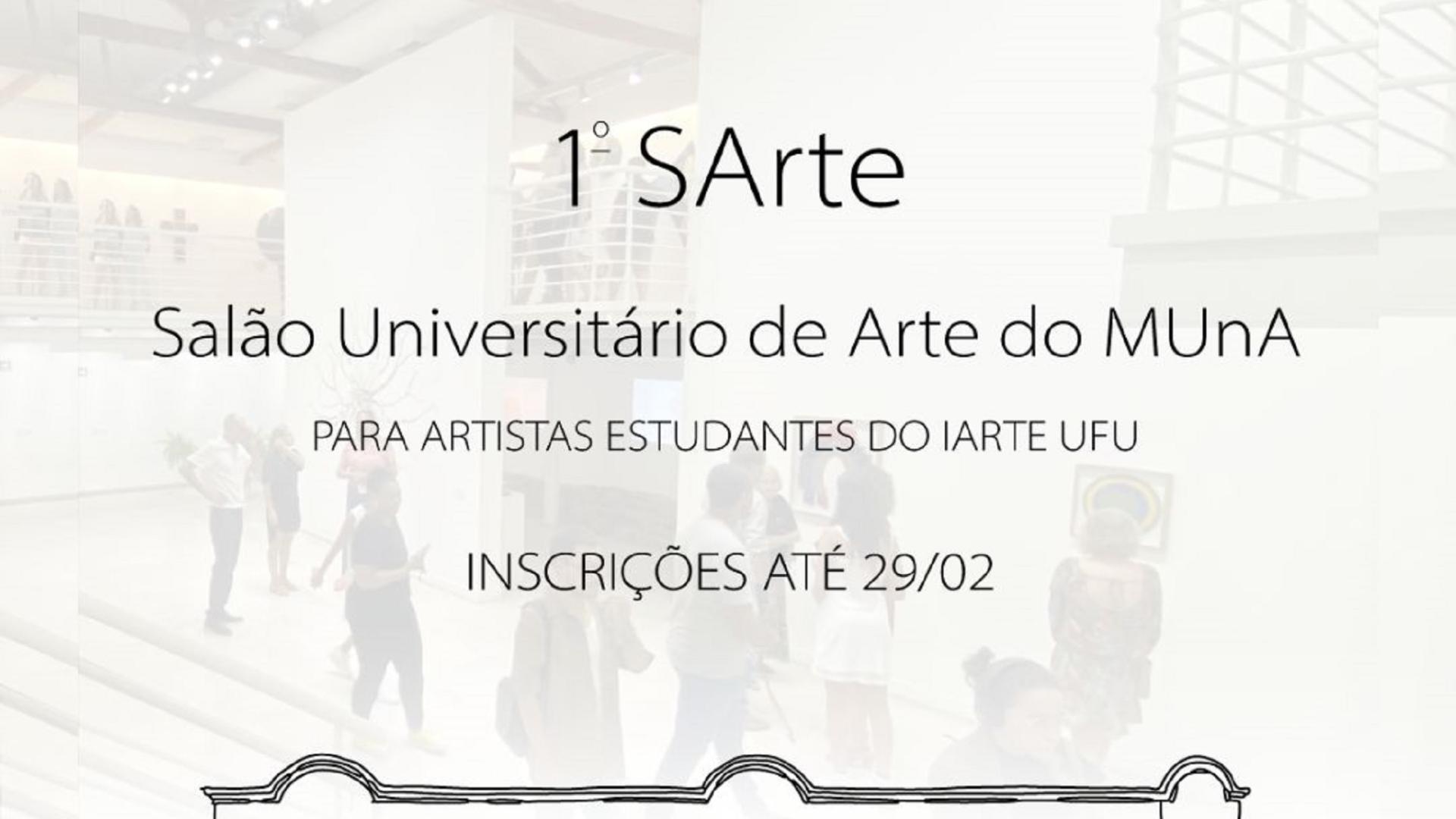 Cartaz de apresentação do Salão Universitário de Arte