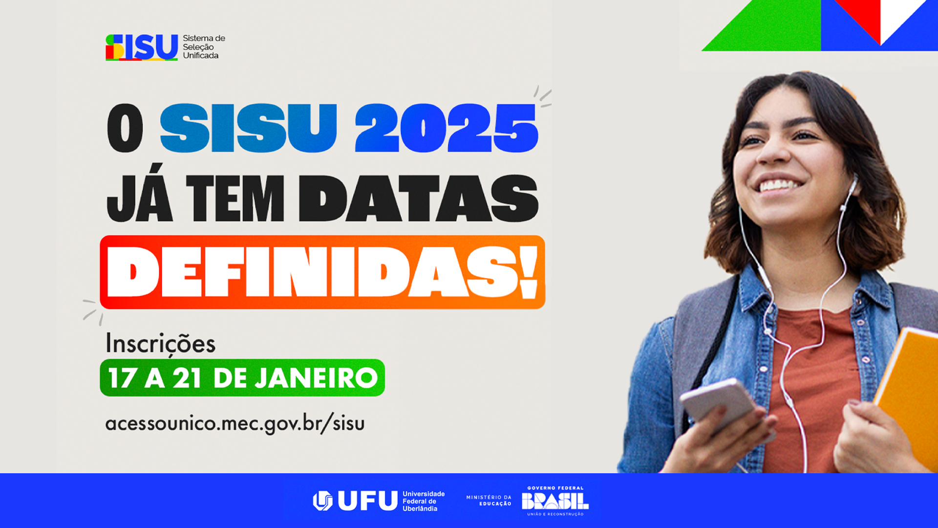 Próxima edição do Sisu terá 3.204 vagas na UFU