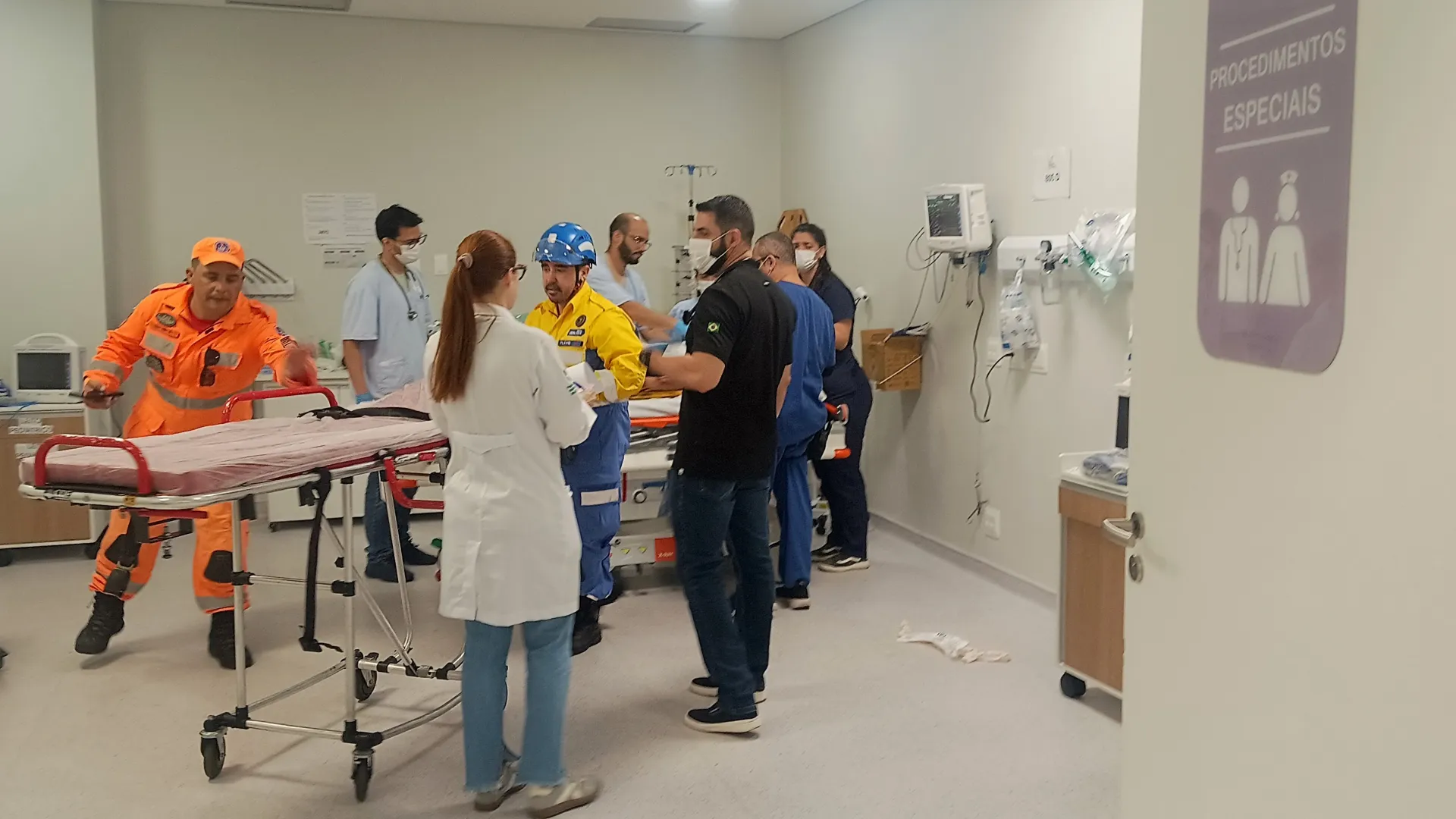 Foto simulando atendimento no Hospital de Clínicas