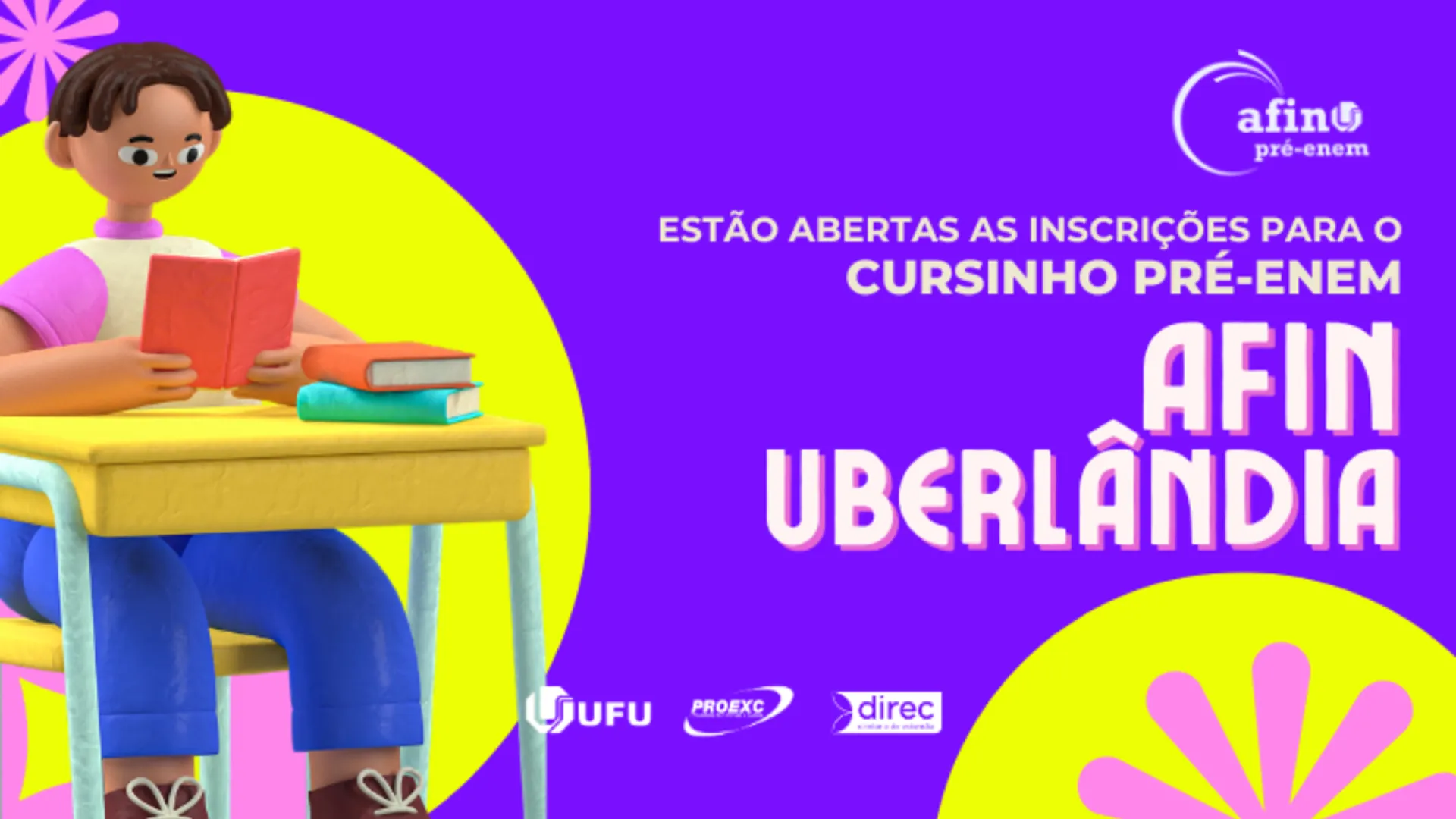 Projeto AFIN abre seleções para tutores e novos alunos em Uberlândia