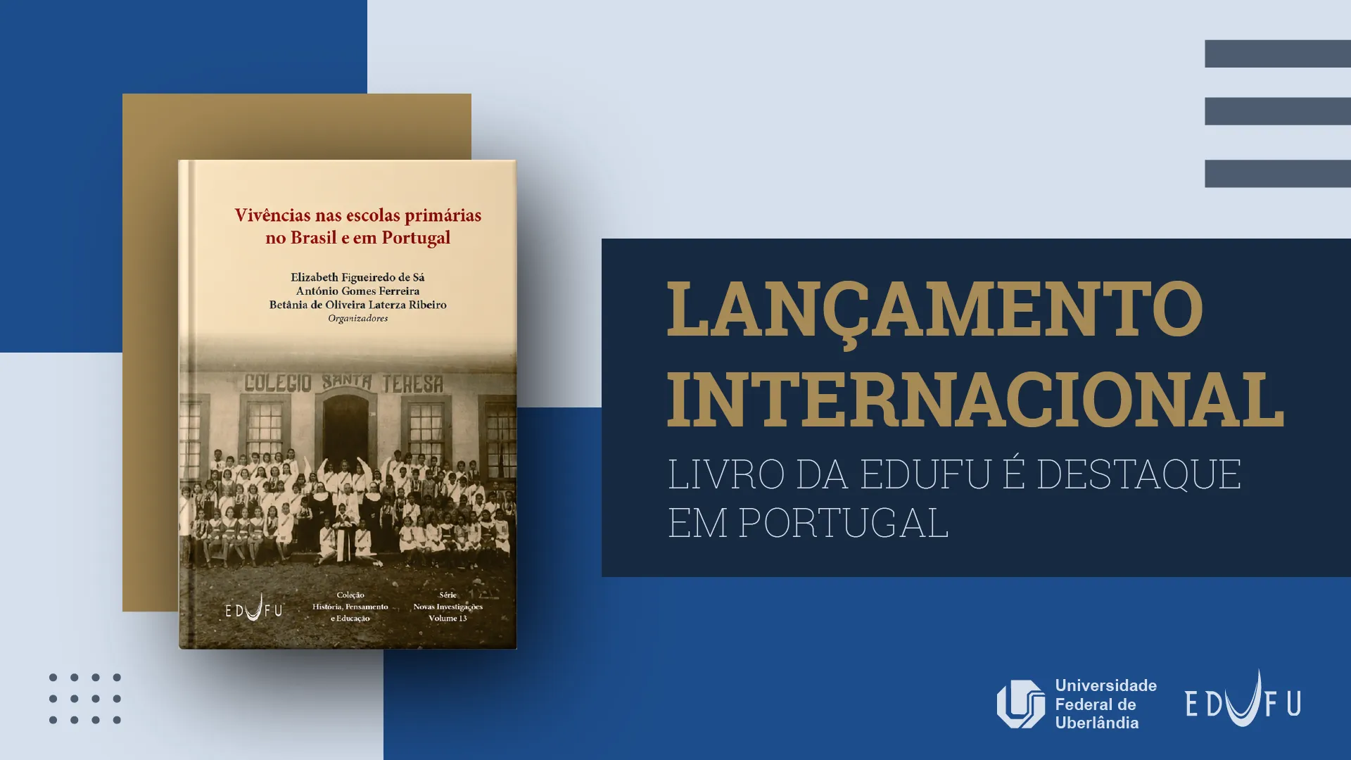 Edufu lança livro em Portugal 