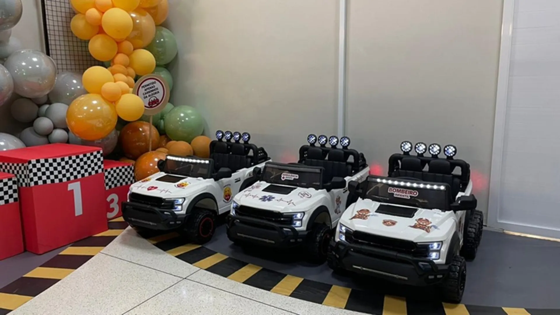 Imagem dos carrinhos que serão utilizados no programa