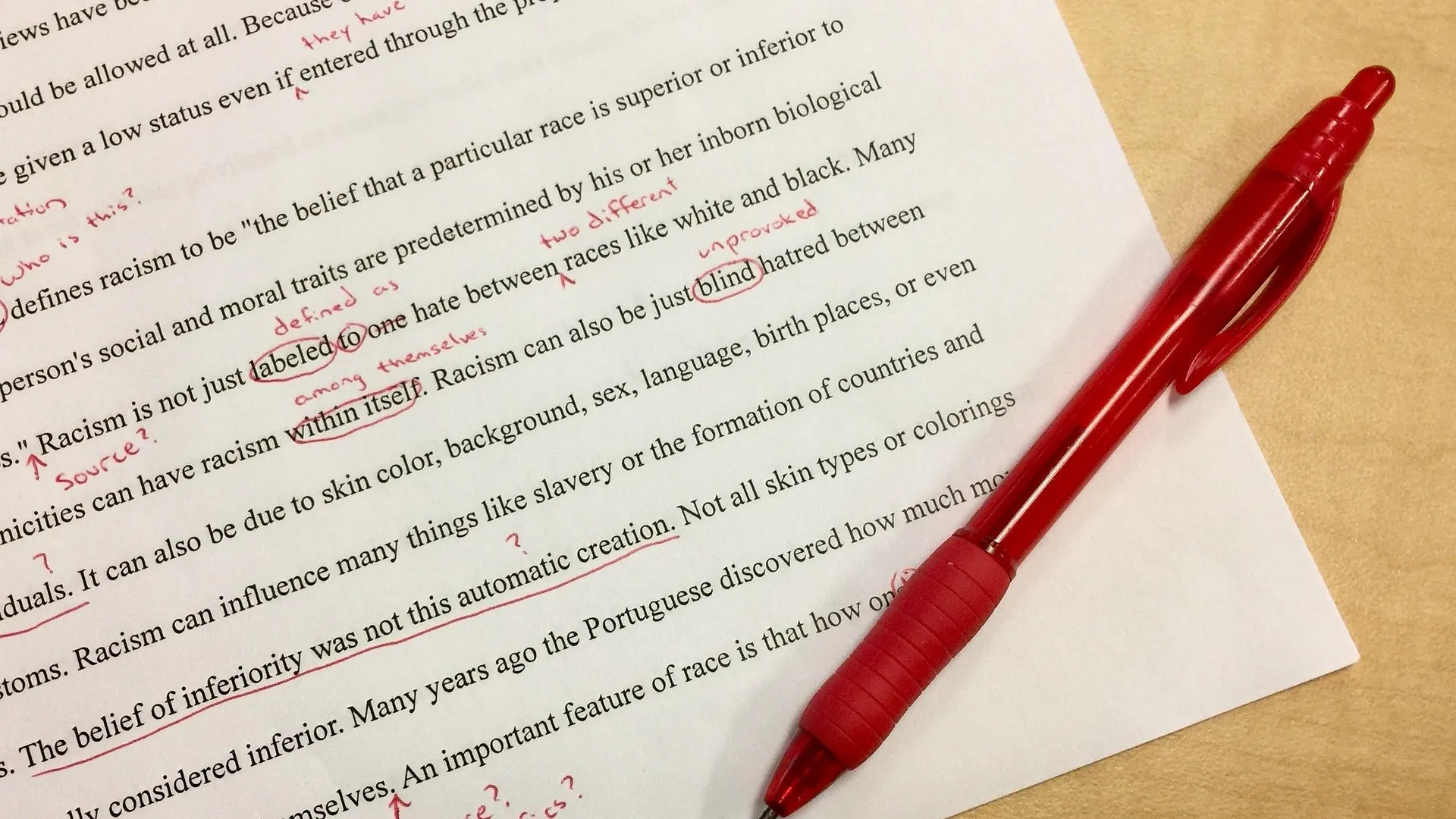 imagem texto inglês