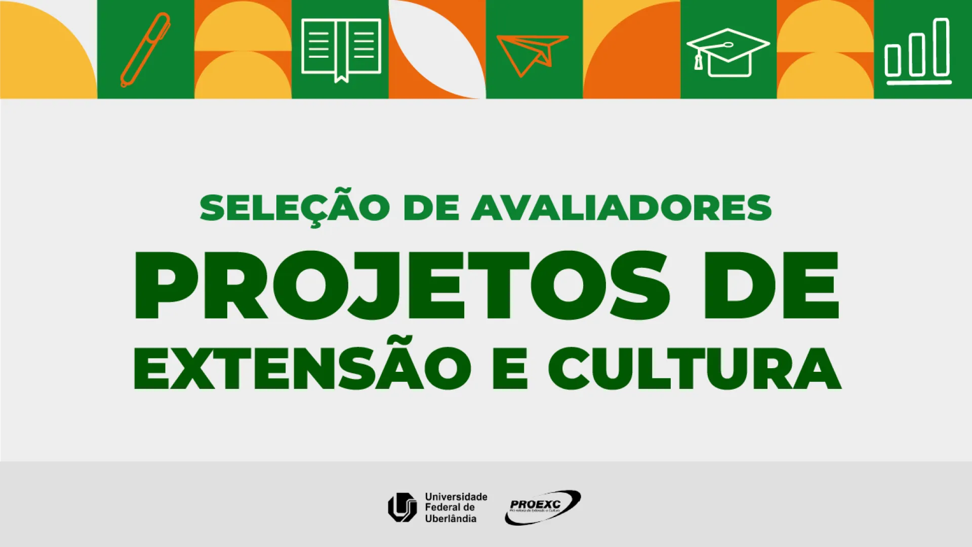 Imagem de divulgação nas cores verde, amarela, laranja e cinza claro