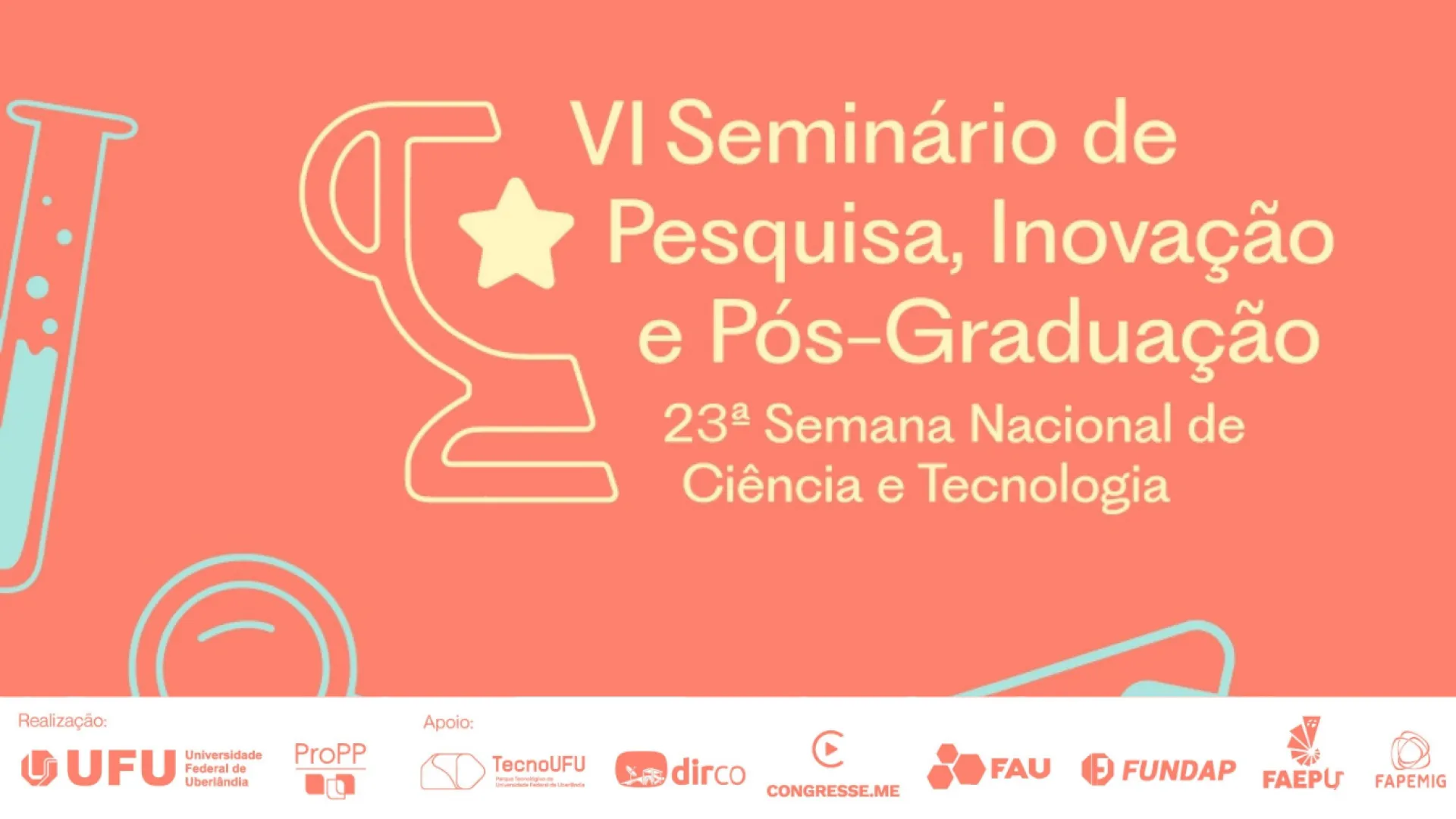 Banner do VI Seminário de Pesquisa, Inovação e Pós-graduação da UFU