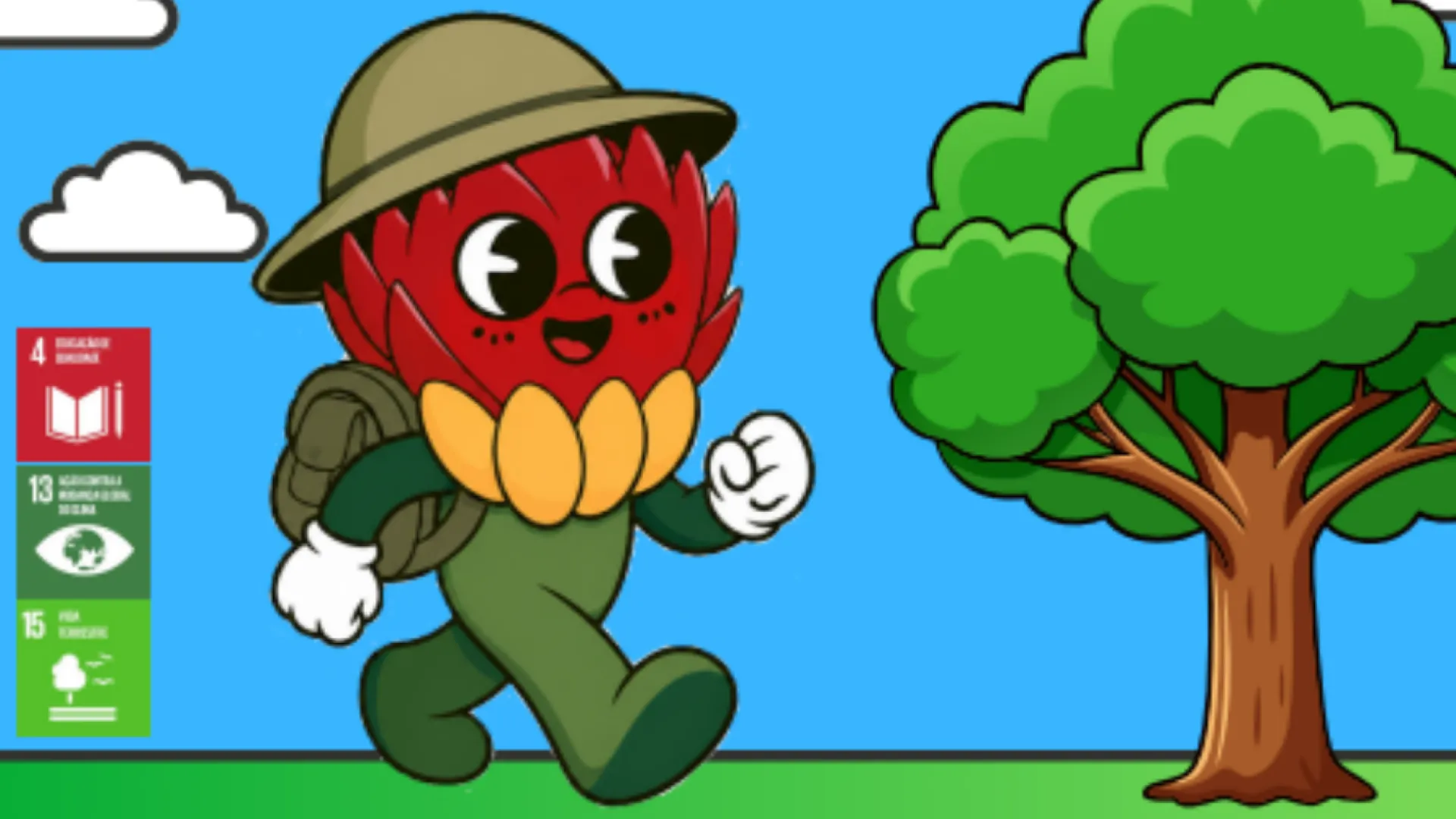 Capa do projeto contendo o mascote próprio