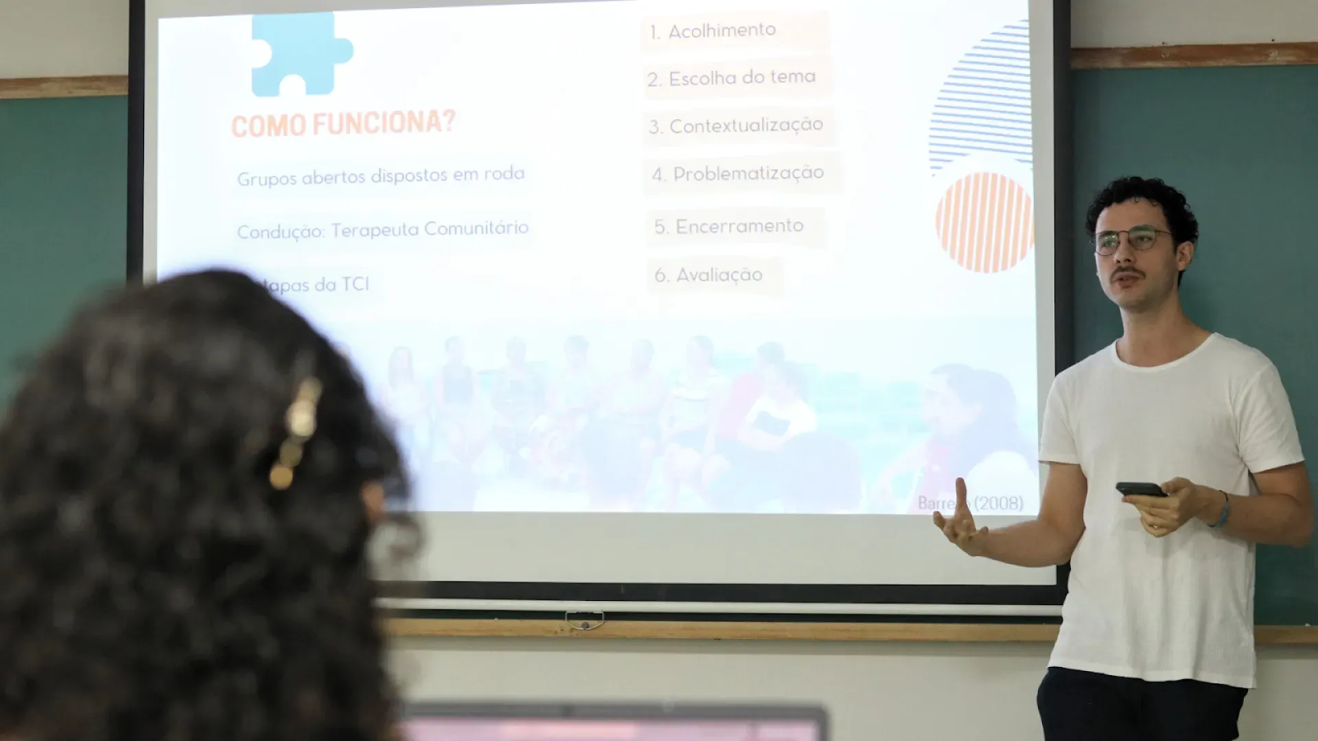 Aluno apresentando IC