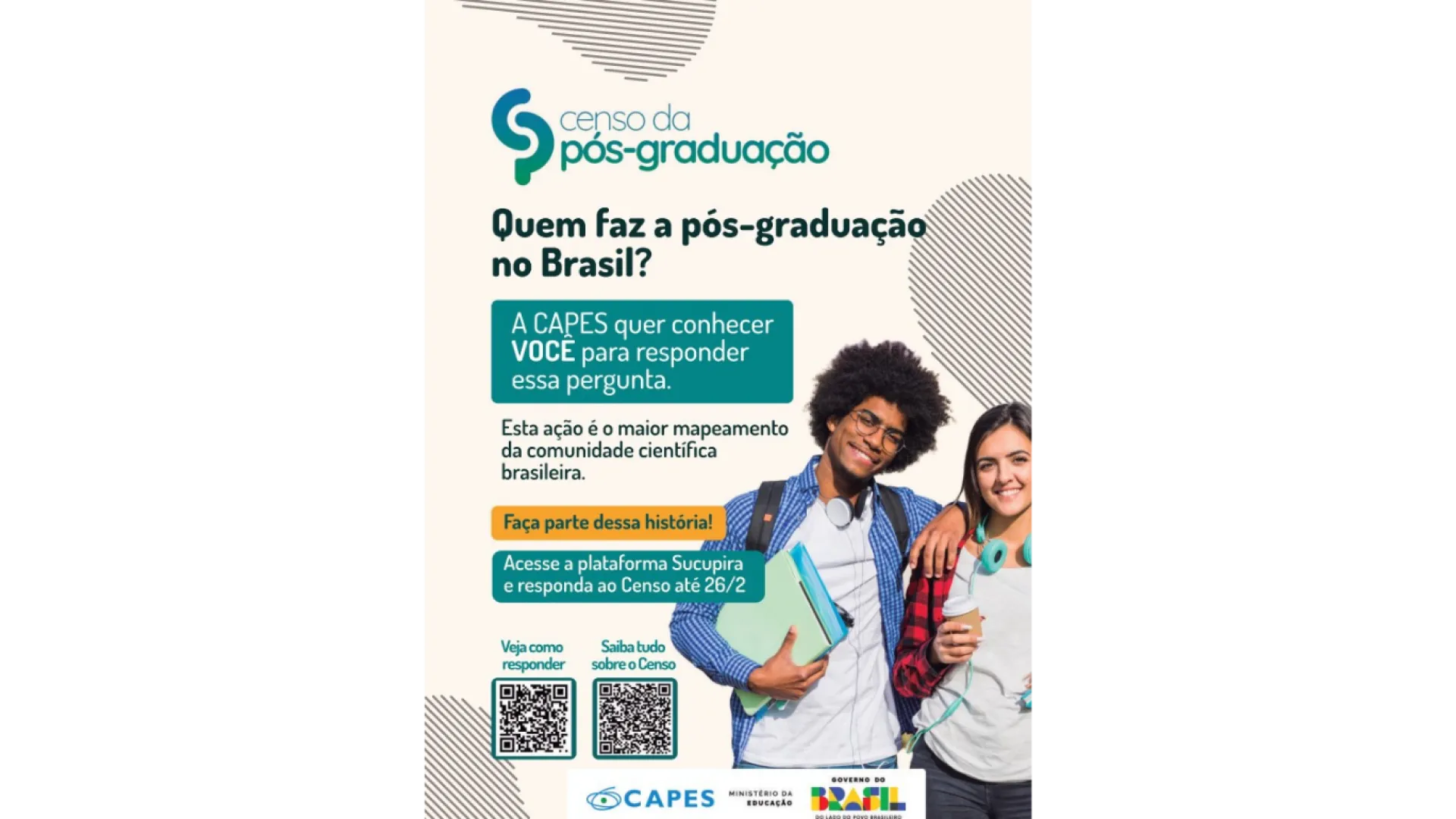 Banner Censo Capes da Pós-graduação 2026